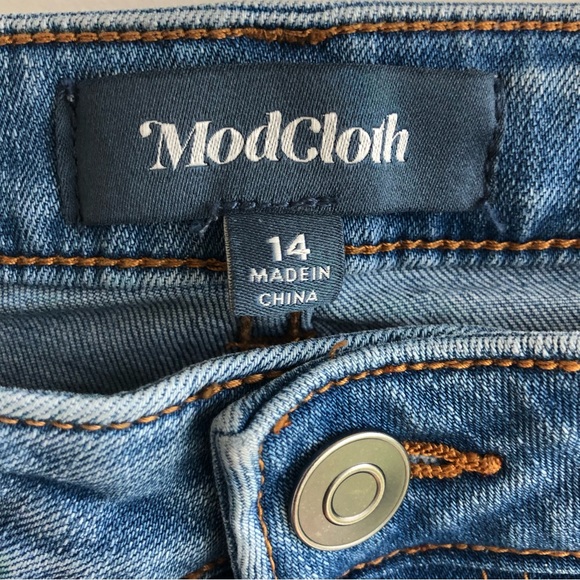 Modcloth The Molly Straight Ankle Jean's Size 14 - Picture 5 of 15